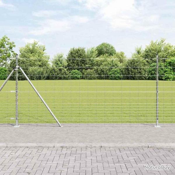 Clture de champ en acier galvanis, 1,2 x 25 m