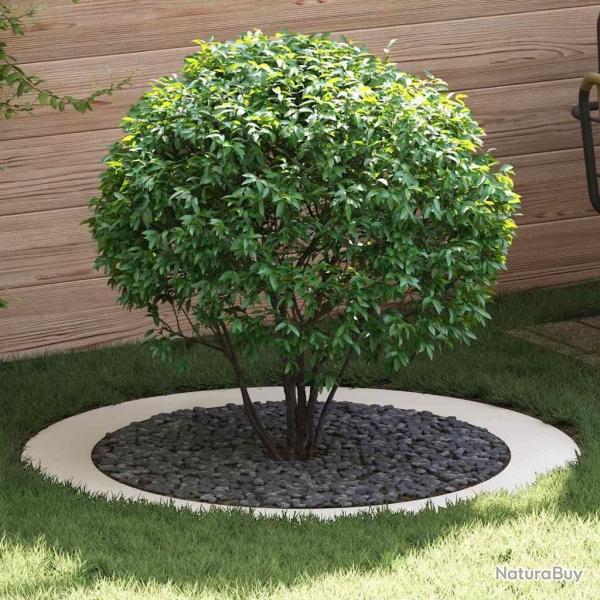 Planteurs Blancs Blanc Plastique Grand Planteur Blanc Rond
