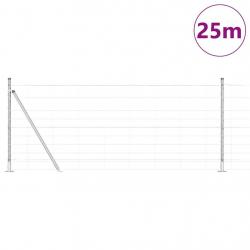 Clôture de champ 1x25 m en acier galvanisé