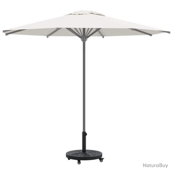 Base de Parasoleil avec Roues pour Poteaux 38-48 mm, 13 kg, Ronde