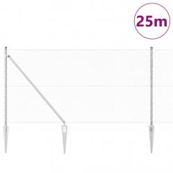 Kit de Clôture 2 pièces Acier galvanisé 25 mètres Durable