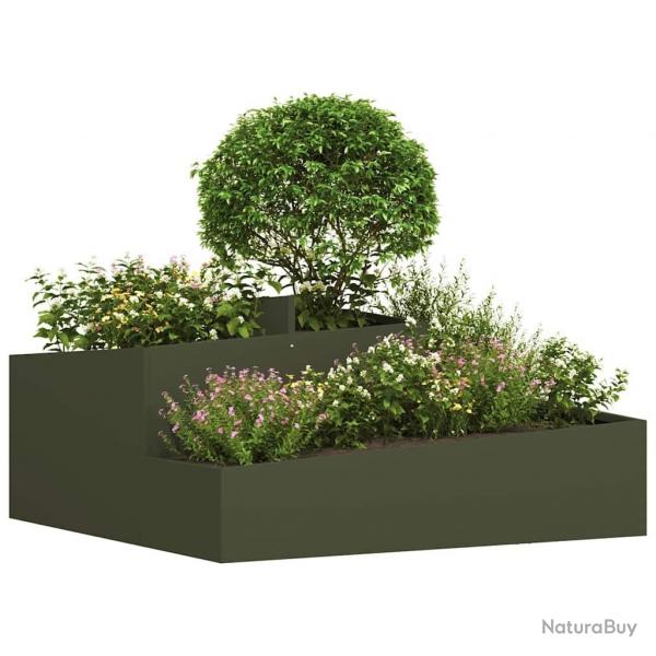 Pots & Jardinires Vert olive Mtal 100 cm de long Jardinires