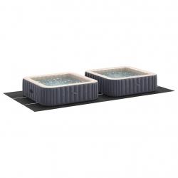 Housse de Piscine Rectangulaire Noire Polyéthylène 640 x 321 cm