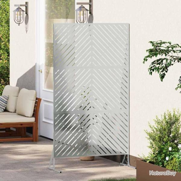 cran de confidentialit 100x50x180 cm en acier galvanis