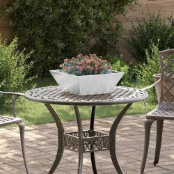 Lot de 5 bols de jardin , 40x40x15 cm en inox.