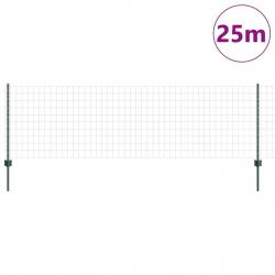 Ensemble de clôtures de jardin Pack de 2 Vert Acier 25 x 0.8 m