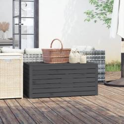 Boîte de jardin gris 101x50,5x46,5 cm bois massif de pin
