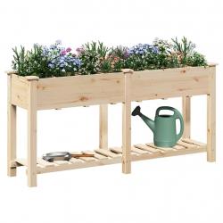 Jardinière avec Grilles 161x43x76 cm Bois Massif de Sapin