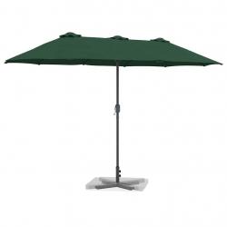 Parasol de jardin Vert 380 x 196 x 235 cm