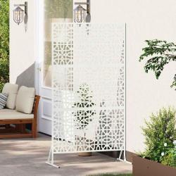 Écran de confidentialité - Blanc, 100x50x180 cm, Acier