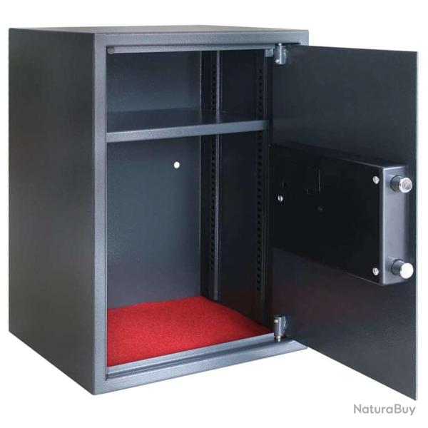 Coffre-fort numrique lectronique gris fonc 35x31x50 cm en acier