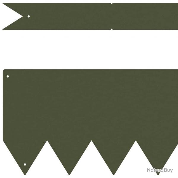 Bordures de pelouse 30 pcs Vert olive 100x0,5x15 cm Plastique