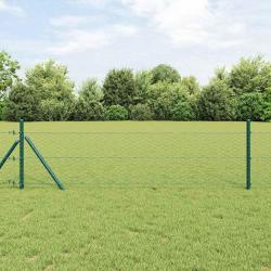 Clôture hexagonale Vert 0.8 x 25 m Acier