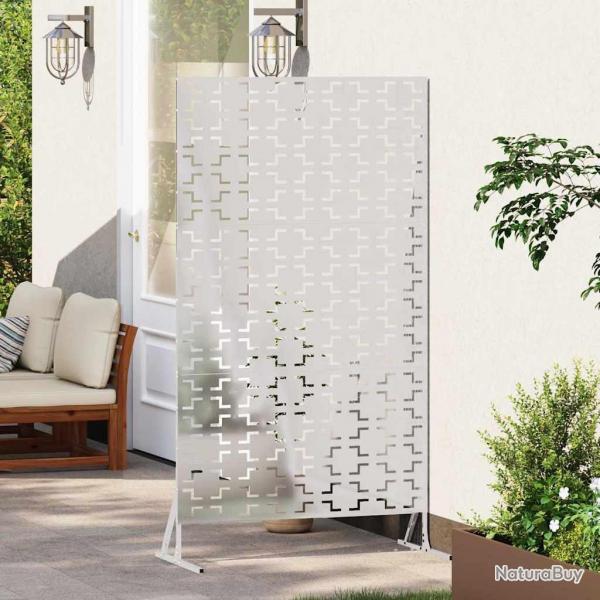 cran de confidentialit 100x50x180 cm en acier inoxydable