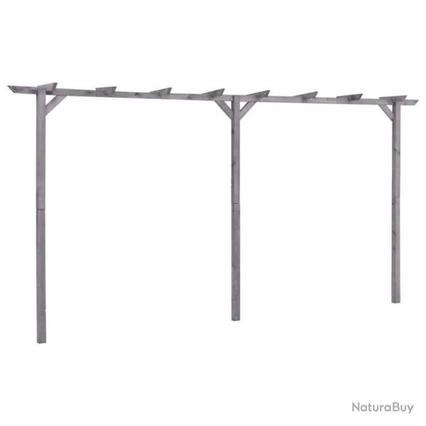 Pergola de jardin Gris 400x40x205 cm Bois de pin imprgn