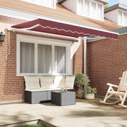 Tissu de remplacement d'auvent pour cadre de 3.5x2 m Burgundy