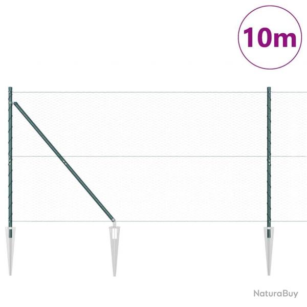 Clture Hexagonale Verte 1.2x10 m en Acier