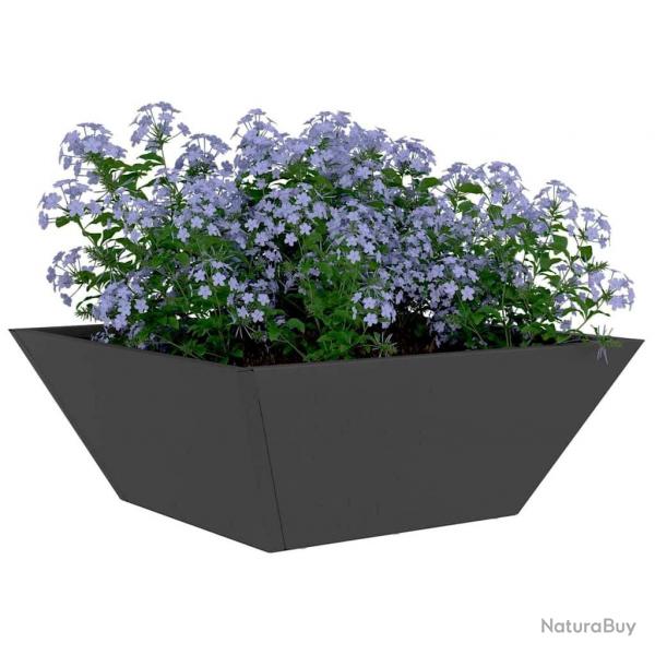 Jardinire en acier noire 40x40x15 cm