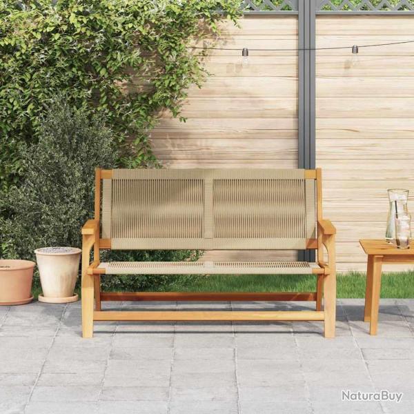 Banc de jardin Beige 76x122x73 cm Bois massif d'acacia