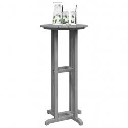 Table de Bar Gris Clair 55x55x107 cm HDPE