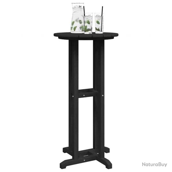 Table de bar noire 55x55x107 cm HDPE