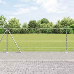 Clôture de champ 1x25 m en acier galvanisé