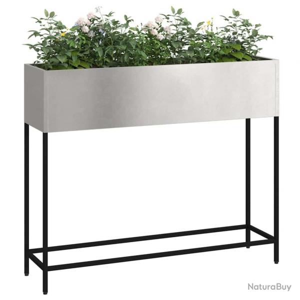 Jardinier surlev 100x26x82 cm en Acier Inoxydable