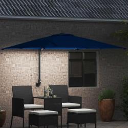 Parasol de jardin Azur 248.5 x 247.5 x 160 cm tissu