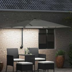 Parasol de jardin Couleur sable 248.5 x 247.5 x 160 cm tissu