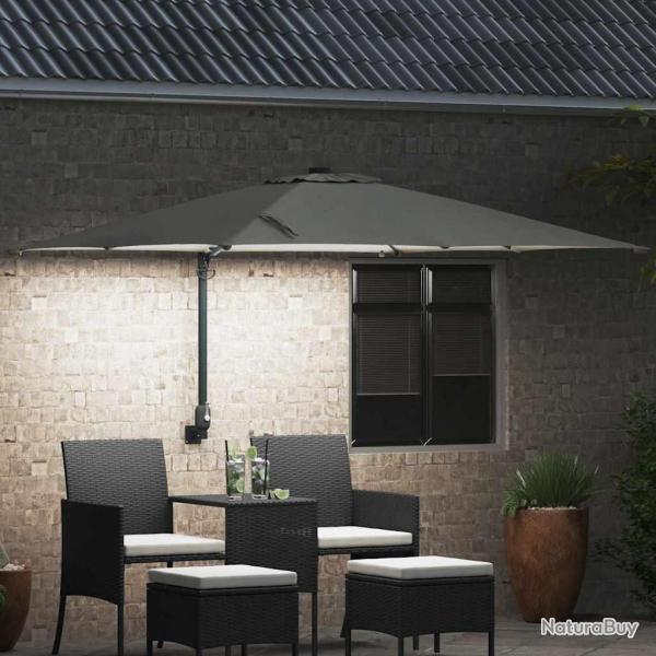 Parasol de jardin Couleur sable 248.5 x 247.5 x 160 cm tissu
