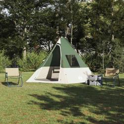 Tente avec toit Autre avec évent Vert et Noir 383 x 338 x 217 cm Polyester