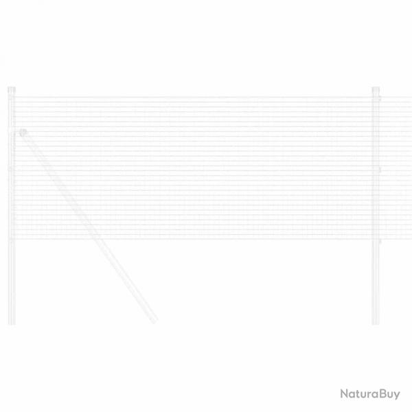 Clture en Fil Soud - 0,5 x 100 m, Acier Galvanis