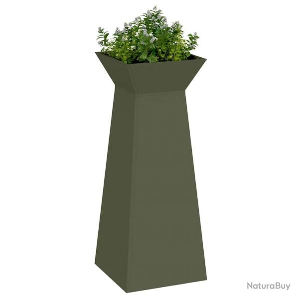 Support de plante Vert olive Mtal 40 x 40 x 101 cm Jardinires