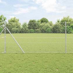 Ensemble de Clôture 2 pièces Acier galvanisé 25 x 1,2 m Durable