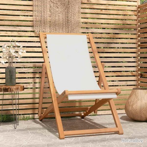 Chaise de terrasse Teck 56x105x96 cm Couleur crme