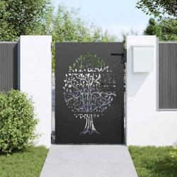 Porte de Jardin Autre Noir 100 x 125 cm Acier peint par poudre