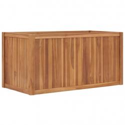 Lit surélevé 100x50x50 cm Bois de teck solide