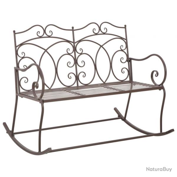 Banc de jardin 104 cm Fer Marron antique