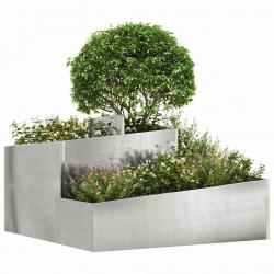 Planteur 80x80x50 cm en inox