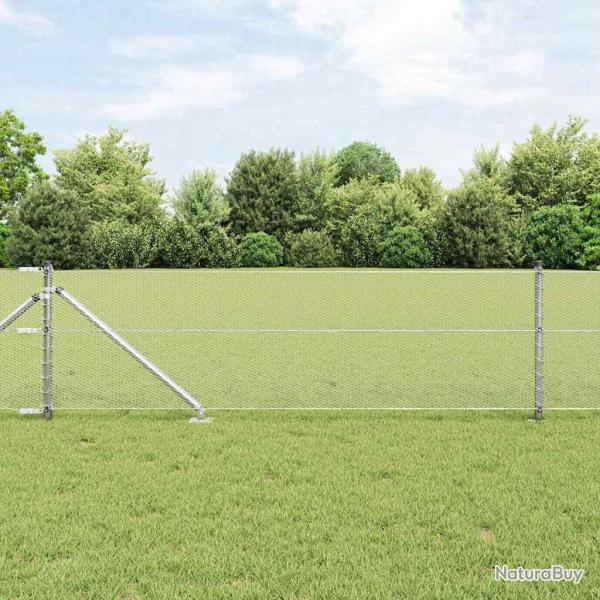 Clture Hexagonale 0.6x25 m Acier Galvanis