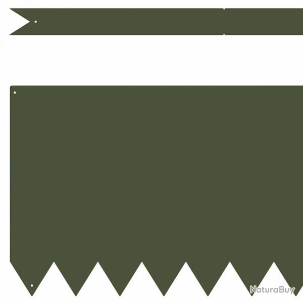 Bordures de gazon 10 pices vert olive 100x0,5x30 cm en fer