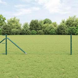 Clôture hexagonale verte 0.6x25 m en acier