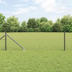 Clôture Hexagonale Grise 0.6x25 m Acier