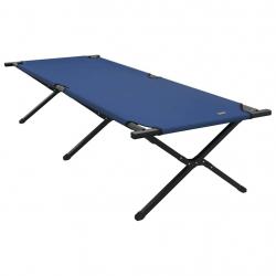 Chaises longues pliantes , 2 pcs, bleues, en tissu Oxford 600D avec sac de transport.
