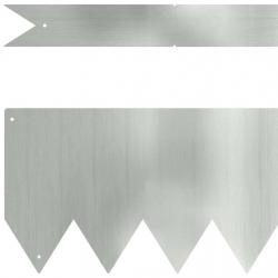 Bordures de pelouse 50 pcs 100x0.5x15 cm Acier galvanisé