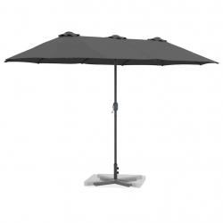 Parasol de jardin Anthracite 380 x 196 x 235 cm