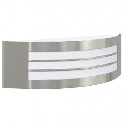 Applique murale extérieure 2 pcs Argent Acier inoxydable IP44