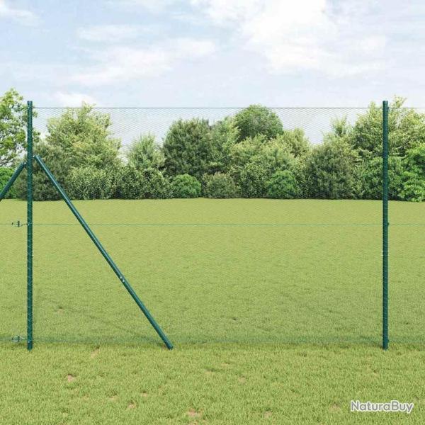 Clture Hexagonale Verte 1.6x10 m Acier