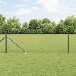 Clôture hexagonale Gris 0,6x25 m Acier