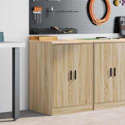 Armoire de rangement de garage chêne sonoma 60x51x85cm bois pin